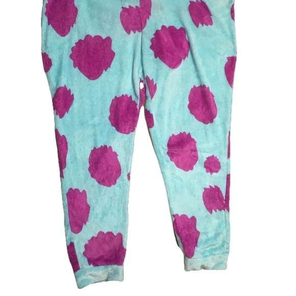 Disney Monsters Inc Sully Cosplay One Piece Pajamas Adult Costume 3X (22/24W) - Picture 3 of 11